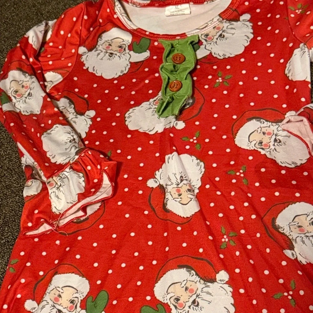 Santa Claus Red Kids Nightgown
